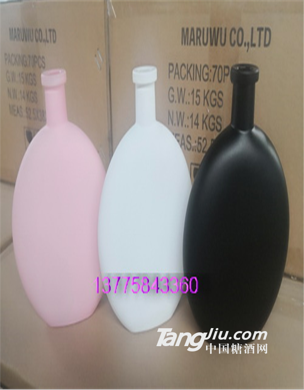 徐州出口玻璃瓶厂家供应喷涂玻璃酒瓶