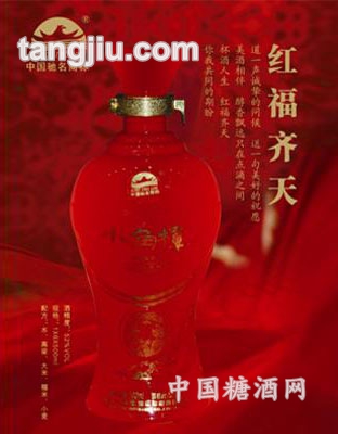 红瓷瓶系列—红福齐天