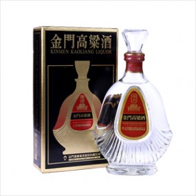 58度金门高粱酒扁瓶装823纪念酒(黑盒)600毫升