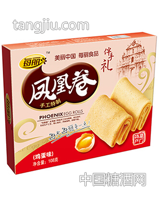 每丽凤凰卷鸡蛋味盒装108g