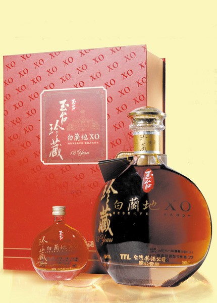 供应台湾玉台珍藏白兰地XO.12年礼盒