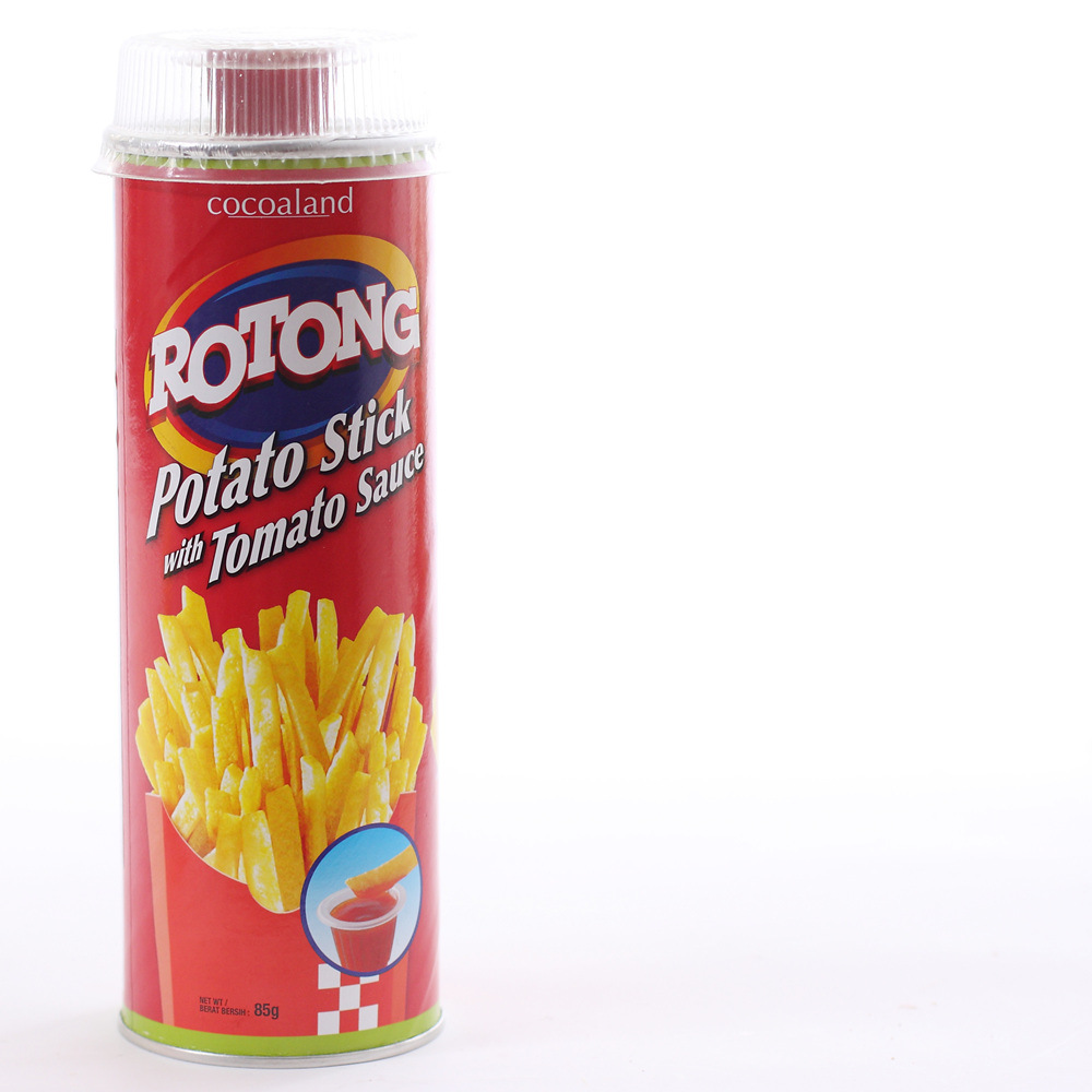供应马来西亚 洛当马铃薯条（附辣椒酱）85g*24罐