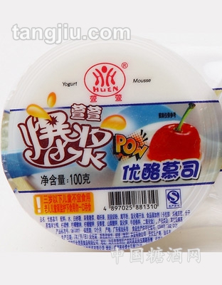 萱萱爆浆优酪慕司三杯裝慕司味100g