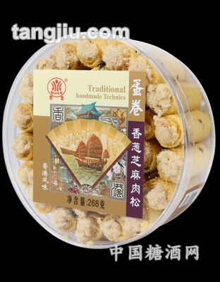 萱萱香葱芝麻肉松蛋卷268g