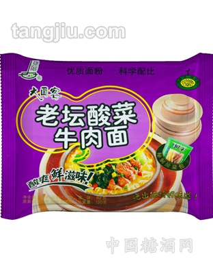 大面客-老坛酸菜牛肉面120g