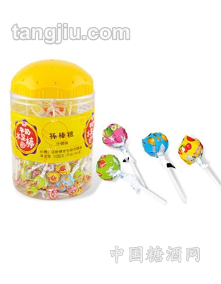 瓶装牛奶水果棒棒糖