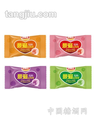 枕式爱果酱夹心硬糖