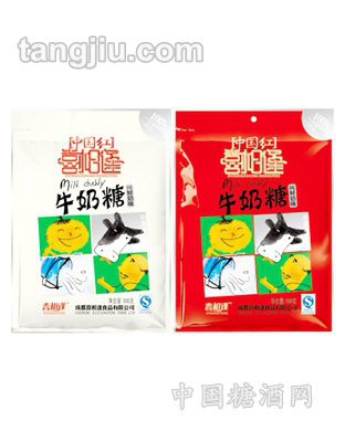 500g中国红纯牛奶奶糖