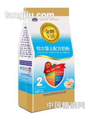 益佰vip较大配方奶粉400g