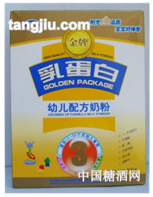 乳蛋白品牌幼儿配方奶粉3段400g