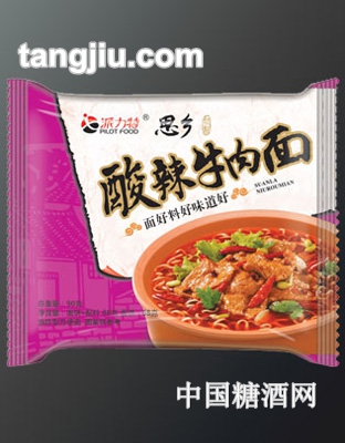 派力特思乡-酸辣牛肉面90g