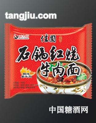 派力特佳圆-石锅红烧牛肉面90g