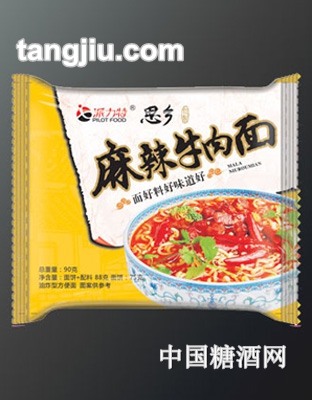 派力特思乡-麻辣牛肉面90g