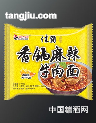 派力特佳圆-香锅麻辣牛肉面90g