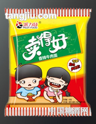 派力特卖得好香辣牛肉面40g