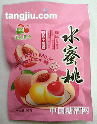保星水蜜桃脆皮软心糖40g