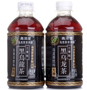 三得利 黑乌龙饮料350ML*24瓶 整箱