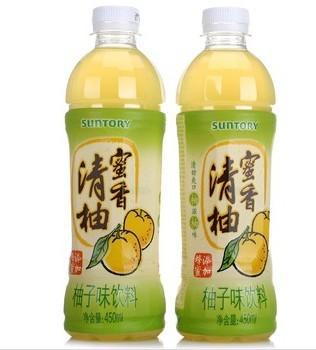 三得利 蜜香清柚饮料450ML*15瓶 整箱