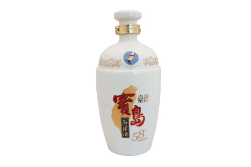台湾宝岛高粱酒58&#176;瓷器瓶