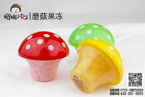 樱桃小丸子80g蘑菇果冻