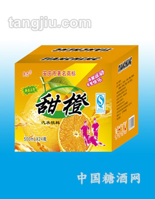500毫升甜橙汽水饮料外箱