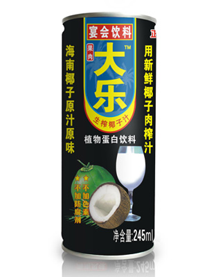 大乐生榨椰子汁245ml