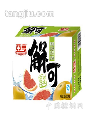 亚亨解可西柚茶味箱装