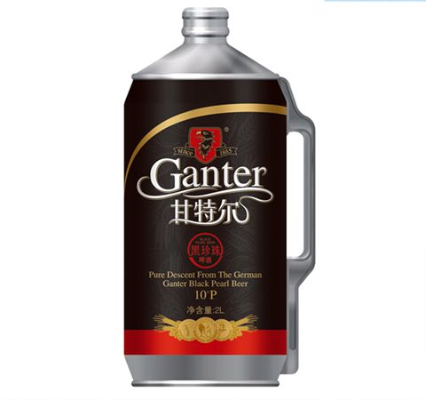 甘特尔啤酒2L桶装黑珍珠