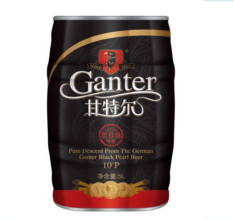甘特尔啤酒5L桶装黑珍珠