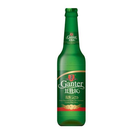 甘特尔啤酒330ML绿瓶清纯