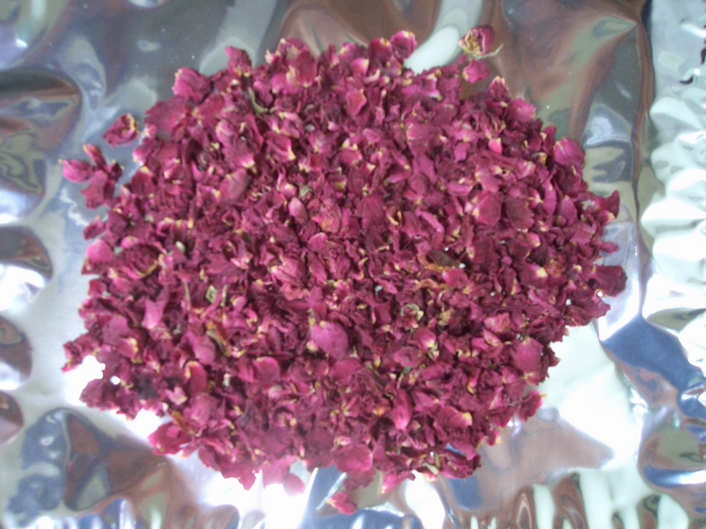 供应巽牌有机玫瑰花干花瓣，散装