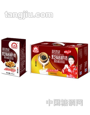 银路好运娃黑芝麻核桃牛奶