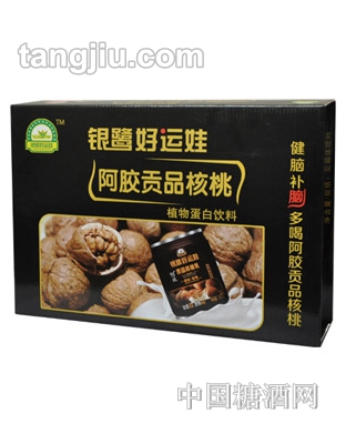 银路好运娃阿胶贡品核桃植物蛋白饮料