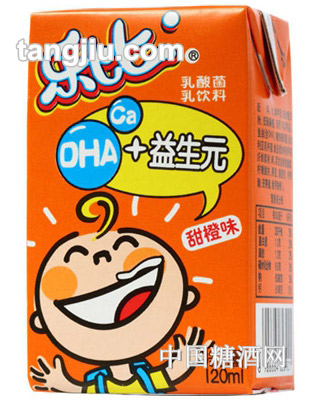 燕塘橙味乐比乳酸菌饮料120ml
