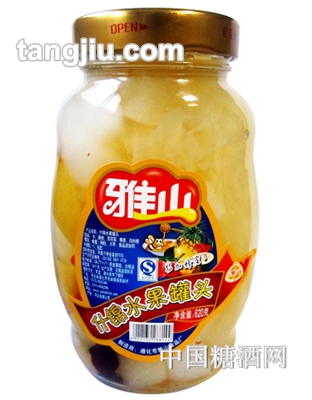 雅山糖水水果罐头620g