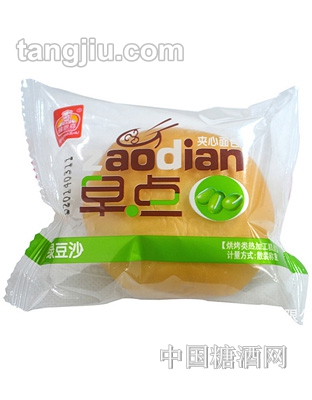雅思嘉绿豆沙面包