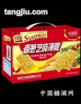 麦特龙礼盒饼干香葱芝麻800g
