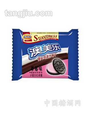 草莓味澳美乐夹心饼干
