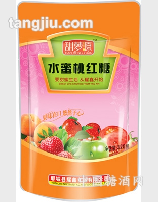 水蜜桃红糖320g