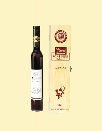 国王原木单支礼盒冰红葡萄酒