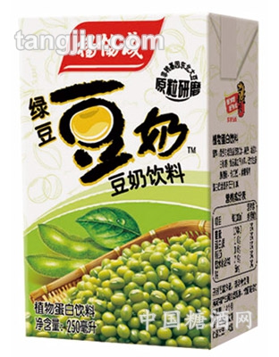 纸包装绿豆豆奶250ml