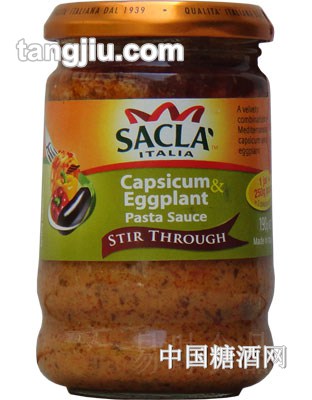 【萨克拉】灯笼椒茄子意粉酱