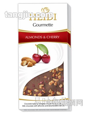 【赫蒂】杏仁樱桃牛奶巧克力100g