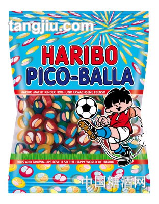 【哈瑞宝】迷你彩球果味夹心软糖175g