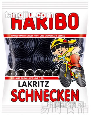 【哈瑞宝】甘草味螺旋形软糖200g