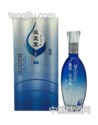 蓝雅-液至蓝-绵柔型白酒490ml
