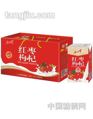 源汇红枣枸杞奶味饮品