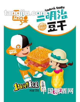 壹号桌五香味三明治豆干120g