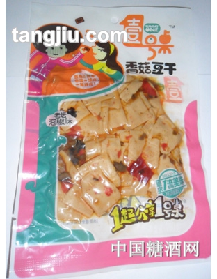 壹号桌香菇豆腐干老坛泡椒味