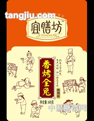 宜膳房烤全兔烧烤味600g